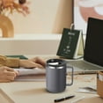 thumbnail image 6 of 14 oz Insulated Coffee Mug with Push Top Lid, Stainless Steel Travel Mug Leak Proof, Double Wall Vacuum, Handle, Gray - BPA Free, 6 of 6