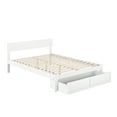thumbnail image 2 of AFI Boston 14" Queen Wood Platform Bed Frame with Foot Drawer Storage, White, 2 of 5