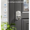 thumbnail image 5 of Veise Keypad Door Knob Lock, Keyless Entry with Electronic Knob for Front Door & Bedroom, Easy Installation, Satin Nickel, 5 of 8