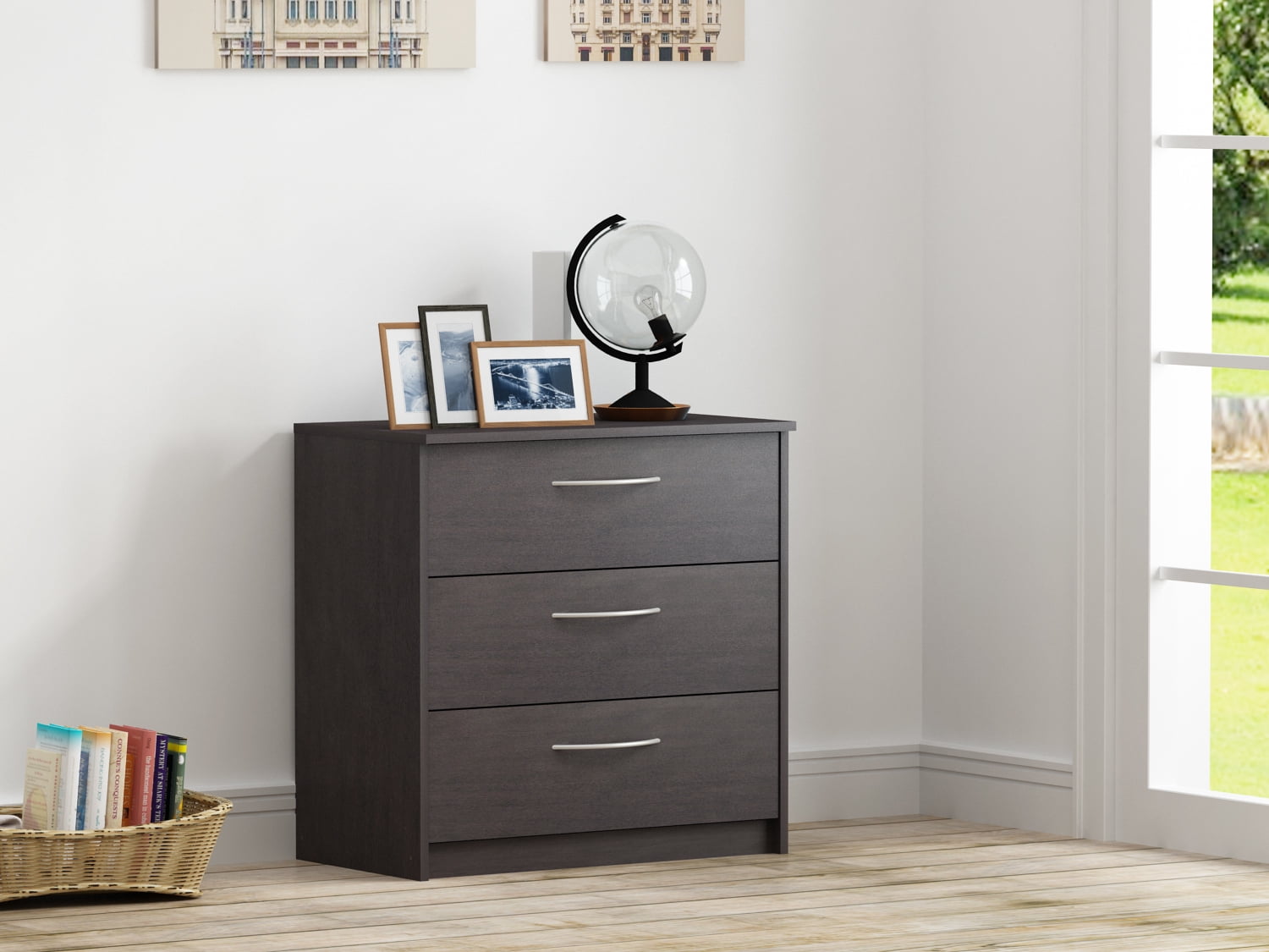 Homestar Finch 3-Drawer Dresser, Multiple Finishes - Walmart.com