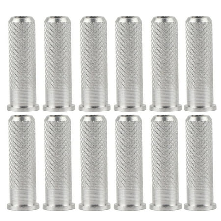 Arrow Insert Base - 12pcs Replacements Archery Base Aluminum Inserts for Carbon Arrows 6.2mm