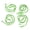 Green, variant on Rupoun 4 Pcs Kayak Paddle Rope Super Stretchy Anti Lost Portable Nylon Canoe Paddle Leash for Drifting Surfing Red Secure Accessories for Boat Boarding