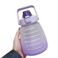 thumbnail image 1 of Taza de agua de gran capacidad, botella de agua de gran capacidad de 1400 ml con correa Taza de agua con pajita Eleva tu experiencia, 1 of 9