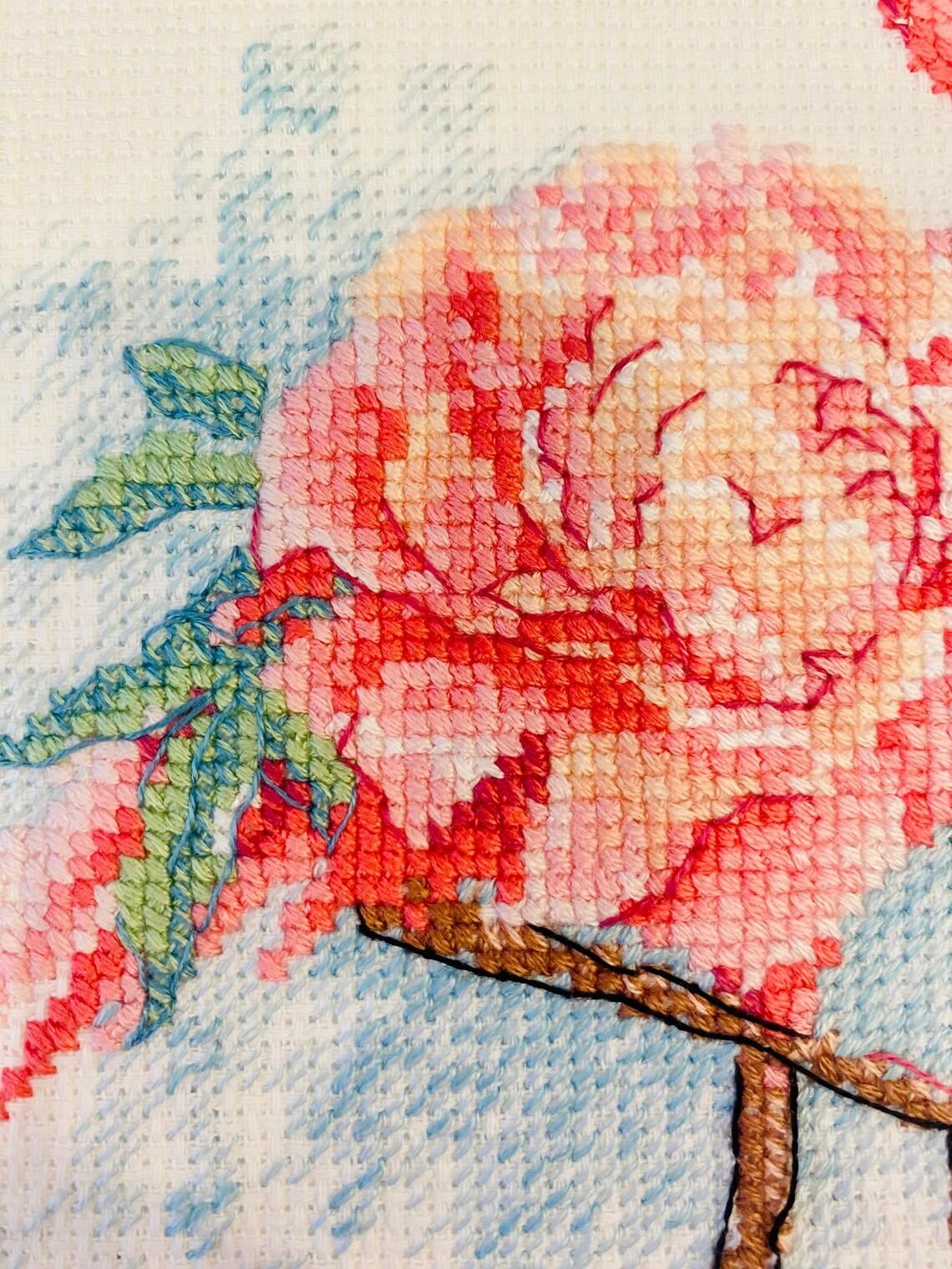 RIOLIS Counted Cross Stitch Kit 7"X9.5"-Blooming Flamingo (14 Count)