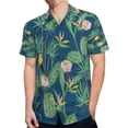 thumbnail image 4 of High Quality Hawaiian Shirts for Men Short Sleeve Aloha Beach Shirt Floral Summer Casual Button Down Shirts Blouses 9BZS4B, 4 of 7