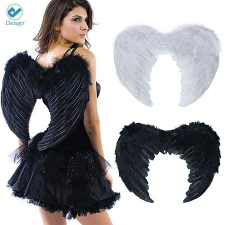 Deago Feather Angel Wings Christmas Festival Fancy Dress Hen Night Party Costumes (17.7