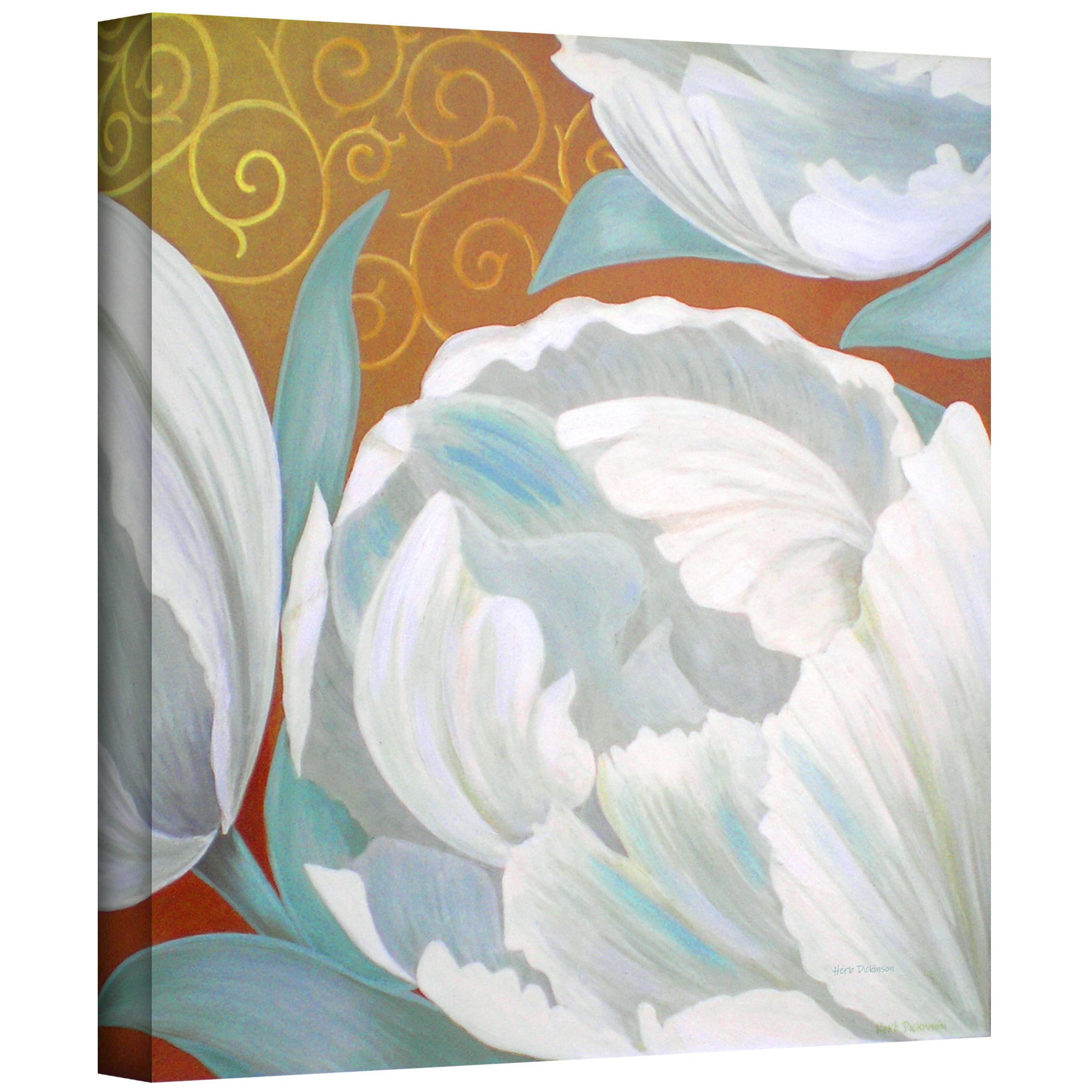 ArtWall Herb Dickinson "Christy's Tulips" Gallery-wrapped Canvas