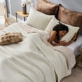 thumbnail image 4 of Wonderful Modern Stripe Velvet Quilt Set – 3-Piece Reversible Bedding, All-Season Softness, 4 of 8