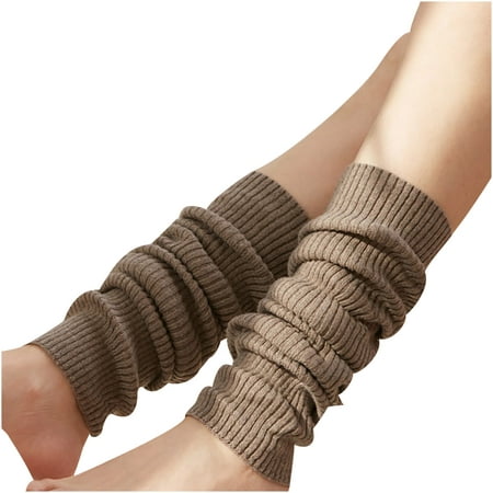 

Zlekejiko Anklets Winter Warm Knitting Socks Keep Women Solid Socks Leggings Warm Socks