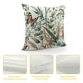 thumbnail image 4 of JEUXUS Spring Wildflowers Butterfly Green Wild Flower Plant Pillow Case White, 4 of 5