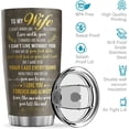 thumbnail image 6 of 20oz To My Wife Tumbler - You and Me We Got This - Wife Birthday Gift Ideas, Gifts for Women Birthday Unique - Romantic Gifts for Her For Anniversary, Birthday Gifts for Wife, 6 of 6