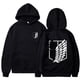 thumbnail image 2 of Sudadera con capucha de Attack On Titan para hombre, sudaderas con capucha de anime para hombre y mujer, ropa de calle, jersey con capucha Harajuku Shingeki No Kyojin, sudadera, ropa, 2 of 5