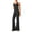 Black, variant on ZACPNCV Jumpsuits for Women's Yoga Suit Flared Pants Dance Fitness Suit Hip Lifting Sports Running Jumpsuit Black