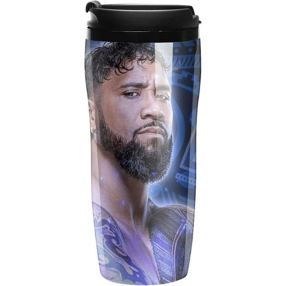 Jey Uso Merch Coffee Mug With Lids Thermos Plastic Travel Cup Reusable Cups For Hot And Cold Drink 350ml