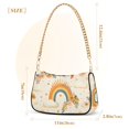 thumbnail image 3 of FORMRS Womens Shoulder Bag with Chain Strap Clutch Purse Cute Tote Handbag, Retro Rainbow, 3 of 7