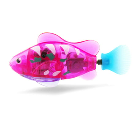 Baby Bath Toy, Outgeek Water Activated Swimming Floating Fish Toy Electronic Toy with LED Light for Kids Children