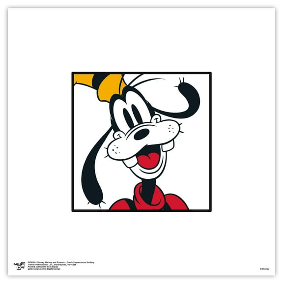 Gallery Pops Disney Mickey and Friends - Goofy Expressions Smiling Wall Art, Unframed Version, 12" x 12"