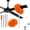 Orange, variant on Ceiling Fan Cleaner Duster, Reusable Ceiling Fan Cleaner Duster with Extension Pole, 13 to 48 Inch Fan Blade Cleaner, Removable Dusters for Cleaning Walls Bookshelves Door Window Top