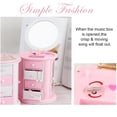 thumbnail image 5 of Girls Musical Jewelry Box, Cute Kids Necklace Storage Case & Jewelry Organizer Box, Gift for Girl Child, 5 of 13