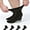 Black, variant on 4 Pairs Diabetic Socks for Men & Women, Non-Binding Short Socks with Anti-Slip, for Swollen Ankle, Diabetes, Edema, Pregnant Women (Black)