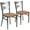 Natural Wood Seat/Clear Coated Metal Frame, variant on Flash Furniture Clear X Chair-Wal Seat,PK2 2-XU-6FOB-CLR-WALW-GG