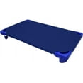 thumbnail image 2 of Daycare Cot Sheets for Preschool Cot Beds, 100% Egyptian Cotton Elastic Sheets for Toddler, 300 Thread Count, Children’s Naptime Cot Sheet for Mats - Royal Blue Solid ( 22"W x 54"L ) - ( Pack of 8 )., 2 of 5