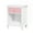 Pink-02, variant on 2-Tier Nightstand, 26" Wood Bedside Table with Open Storage Shlef and Drawer, Modern Freestanding End Table for Small Space, Living Room, Bedroom