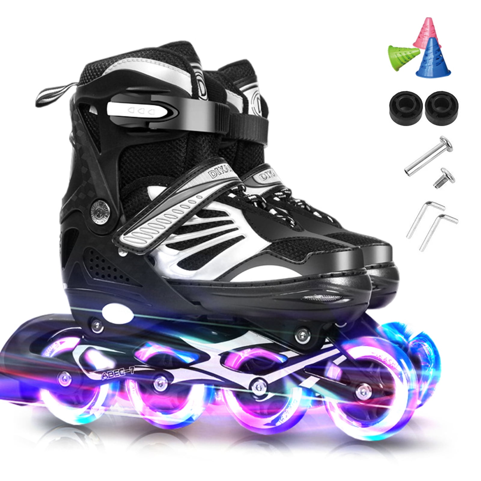 Shoes,Size Adjustable Kids And Inline Roller Size (10c-13c) With Wheels Inline With Adjustable Inline With Adjustable Roller Wheels Kids Roller Size 4 Size Adjustable