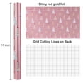 thumbnail image 6 of HOMERAL Christmas Tree Wrapping Paper Roll - Pink Gift Wrap - Perfect for Christmas - 17 Inch X 33 Feet, 6 of 7