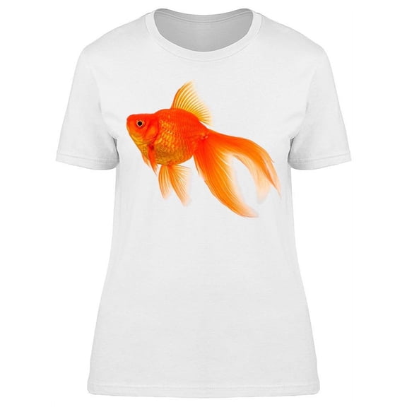 Sideview Of Orange Goldfish T-Shirt Women -Image by Shutterstock, Female x-Large