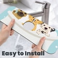 thumbnail image 6 of Kdxio Cute Dog In Bathtub Pattern Non-Slip Diatom Mud Faucet Drain Pad,Self Absorbent Mat for Kitchen Sink for Variety Kitchen & Bathroom Countertops, 6 of 7