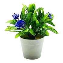 artificial flowers for outdoors, artificial flowers, Dienrx Artificial Potted Flower Flowers in Pot Rose Bouquet Decoration Plants Arrangement for Table Centerpieces Home, Simulation potted flower*1