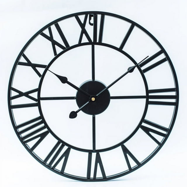 Nordic Style Simple Personality Creative Fashion Living Room American Style Modern loft Cafe Iron Large Wall Clock Watch