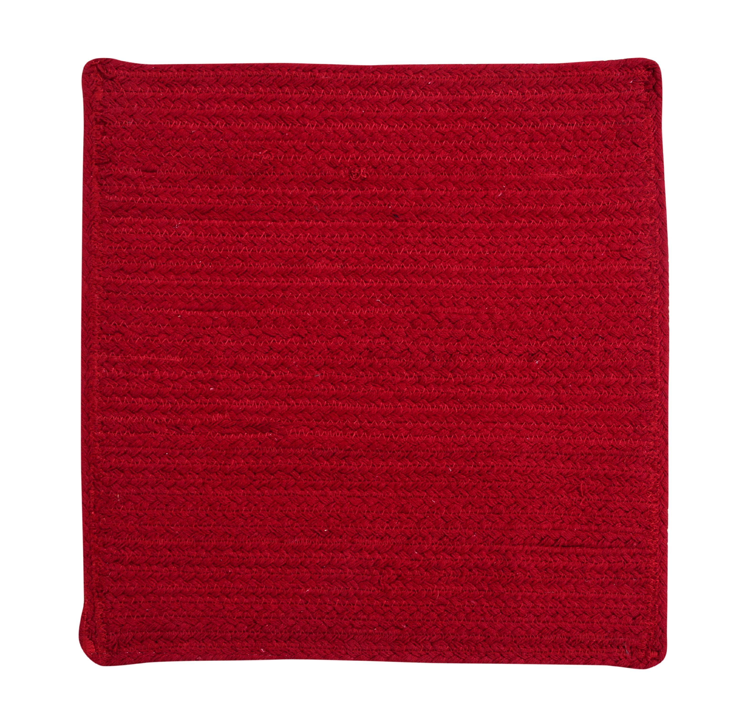 Cotton Solid Placemats 15 Square Red