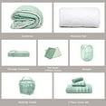 thumbnail image 3 of Ravure College Dorm Room Essentials Complete Set, Twin XL Comforter Set, Dorm Bedding, Twin Xl Bed In a Bag Comforter Set with All Dorm Accessories and Bedding, Sage Green, 3 of 6