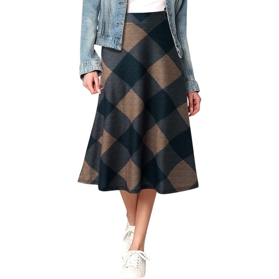 Bibifish Womens High-Waist A-Line mini Skirts High Waist Solid Color Pleated Casual Skirts Dual Side Slit Daily Wear Skirts