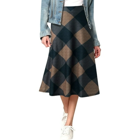 

JDEFEG 12 Drop Bed Skirt Women Fashion Print Skirt Pocket Elastic Waist Loose Long A Shaped Skirt Table Skirts for Rectangle Tables 4Ft Polyester Coffee Xl