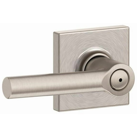 Schlage F40-Brw-Col Broadway Privacy Door Lever Set - Nickel