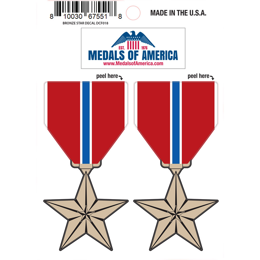 Bronze Star Medal Decal