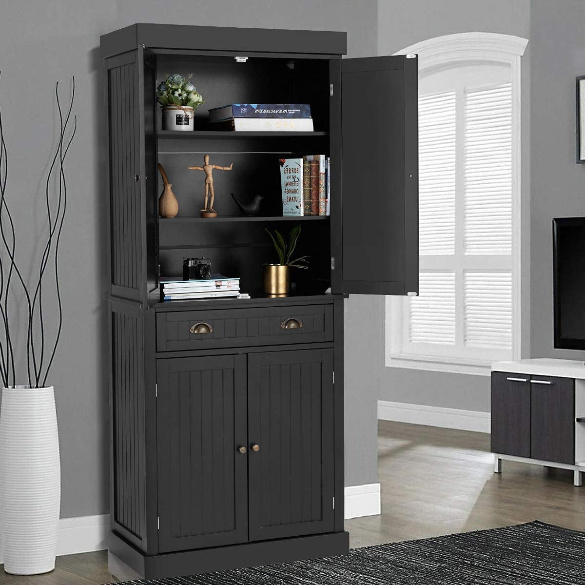 72” Freestanding Kitchen Pantry Storage Elegant