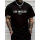 thumbnail image 1 of Los Angeles 1993 Graphic Print T-Shirt for Men - Casual Crew Neck Tee with Slight Stretch, Summer Fashion Top, 1 of 5