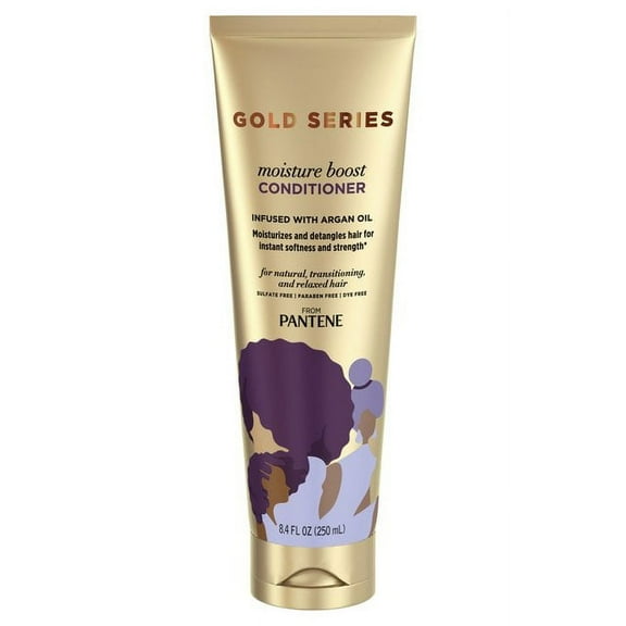 Pantene Gold Series Moisture Boost Hair Conditioner 250ml - European Version NOT North American Variety - Imported from United Kingdom by Sentogo - SOLD AS A 2 PACK