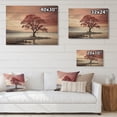 thumbnail image 4 of Designart "Ephemeral Glow Sky Photo" Landscapes Trees Print on Natural Pine Wood, 4 of 5