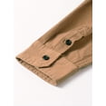 thumbnail image 6 of Men's Cotton Long Sleeve Work Shirt Casual Outdoor Cargo Shirt, 6 of 6