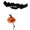 D, variant on Halloween Pet Outfit Witch Cloak Spider Top Hat Pumpkin Bandana Adjustable Dress Up Accessories For Small Cats Dogs Halloween Party Photo Props