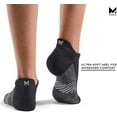thumbnail image 3 of MISSION Performance Heel Tab Socks Ventilated Heat Release, Unixex, 2 Pair, Black, 3 of 6