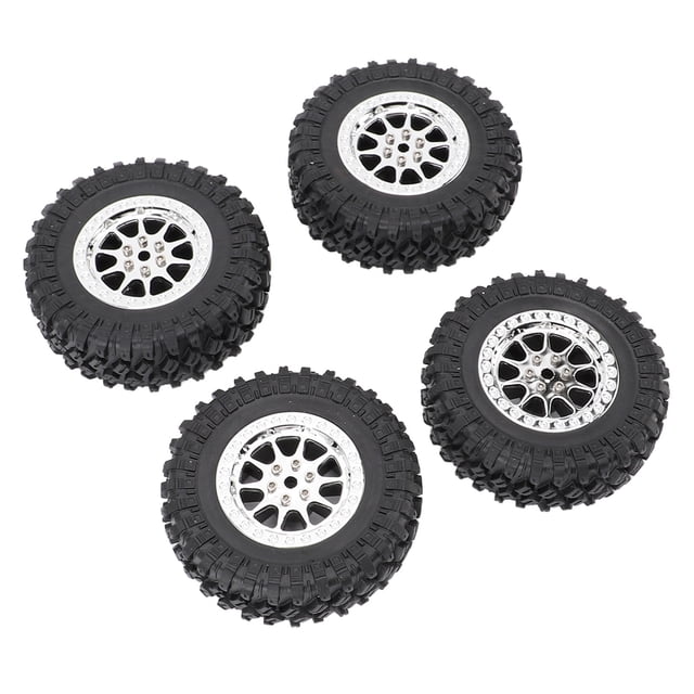 RC Truck Wheel Tires, Rubber Tires, Designed for MN82 and LC79 RC Cars. Stylish and Slick, Enhance Your Racing Experience with Ease of Use for Installation and Replacement