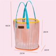 thumbnail image 3 of Large Capacity Transparent Beach Bag – Jelly PVC Tote for Women, Portable Swimming Bag, Waterproof Shopping Bag for Travel, Pool, Gym, Everyday Outing, 3 of 4