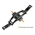 thumbnail image 4 of Push Button Folding Deployment Clasp Quick Release 23mm Buckle Width Steel Watch Band Extender Black, 4 of 5