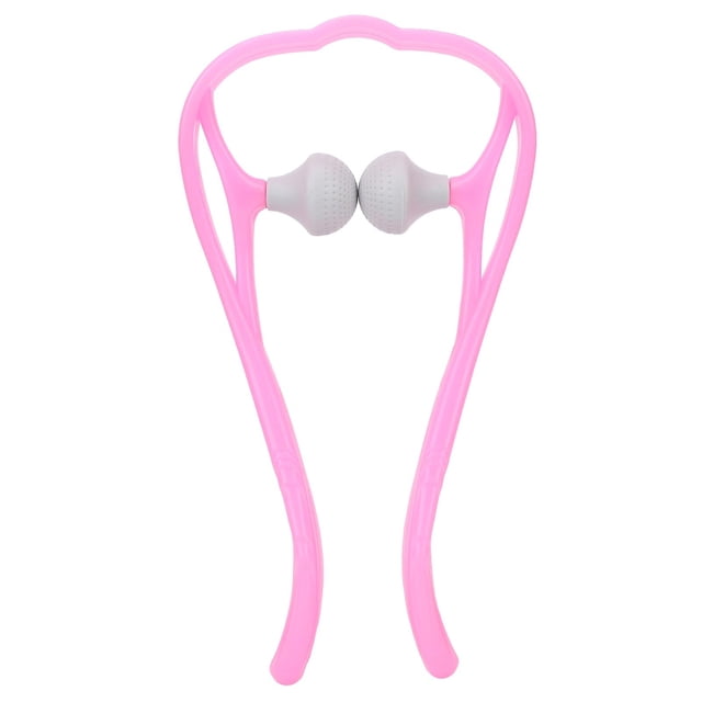 Outil de massage manuel pour le cou et les épaules, rouleau de massage pour points de déclenchement, rose